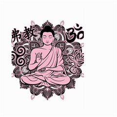 Ornate Buddha Large Garden Flag (two Sides) by Valentinaart