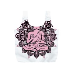 Ornate Buddha Full Print Recycle Bags (s)  by Valentinaart