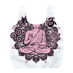 Ornate Buddha Full Print Recycle Bags (l)  by Valentinaart