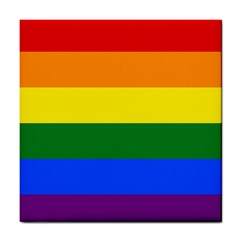 Pride Rainbow Flag Tile Coasters by Valentinaart