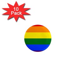 Pride Rainbow Flag 1  Mini Magnet (10 Pack)  by Valentinaart