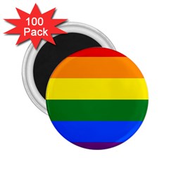 Pride Rainbow Flag 2 25  Magnets (100 Pack)  by Valentinaart