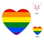 Pride rainbow flag Playing Cards (Heart)  Front