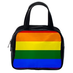 Pride Rainbow Flag Classic Handbags (one Side) by Valentinaart