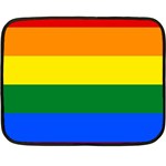 Pride rainbow flag Fleece Blanket (Mini) 35 x27  Blanket