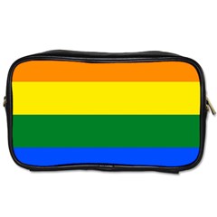 Pride Rainbow Flag Toiletries Bags by Valentinaart