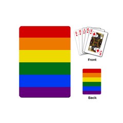 Pride Rainbow Flag Playing Cards (mini)  by Valentinaart