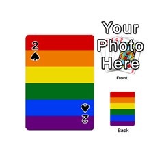 Pride Rainbow Flag Playing Cards 54 (mini)  by Valentinaart