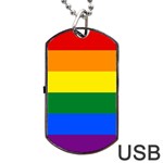 Pride rainbow flag Dog Tag USB Flash (One Side) Front