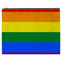 Pride Rainbow Flag Cosmetic Bag (xxxl)  by Valentinaart