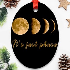 Moon phases  Ornament (Oval)