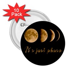 Moon phases  2.25  Buttons (10 pack) 