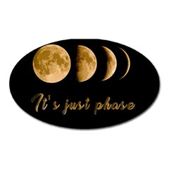 Moon phases  Oval Magnet