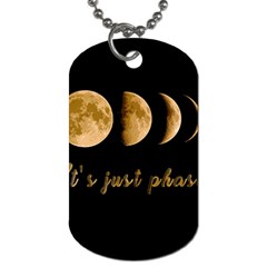 Moon phases  Dog Tag (One Side)