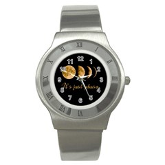 Moon phases  Stainless Steel Watch