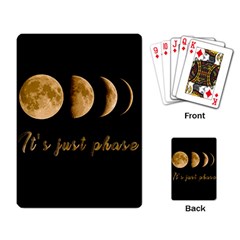 Moon Phases  Playing Card by Valentinaart