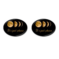 Moon Phases  Cufflinks (oval) by Valentinaart