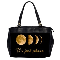 Moon Phases  Office Handbags (2 Sides)  by Valentinaart