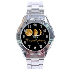 Moon phases  Stainless Steel Analogue Watch