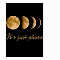 Moon Phases  Small Garden Flag (two Sides) by Valentinaart