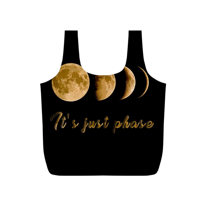 Moon phases  Full Print Recycle Bags (S) 