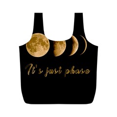 Moon Phases  Full Print Recycle Bags (m)  by Valentinaart