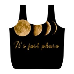 Moon phases  Full Print Recycle Bags (L) 