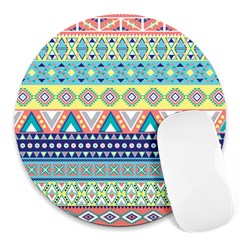 Tribal Print Round Mousepads by BangZart