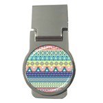 Tribal Print Money Clips (Round)  Front