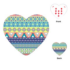 Tribal Print Playing Cards (heart)  by BangZart