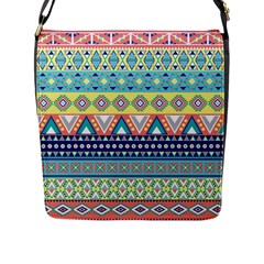 Tribal Print Flap Messenger Bag (l)  by BangZart