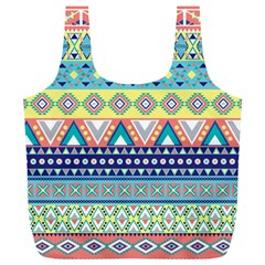 Tribal Print Full Print Recycle Bags (l)  by BangZart