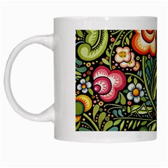 Bohemia Floral Pattern White Mugs by BangZart