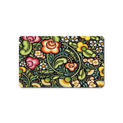 Bohemia Floral Pattern Magnet (name Card) by BangZart