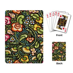 Bohemia Floral Pattern Playing Card by BangZart