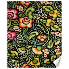 Bohemia Floral Pattern Canvas 16  X 20   by BangZart