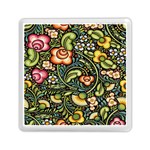 Bohemia Floral Pattern Memory Card Reader (Square)  Front