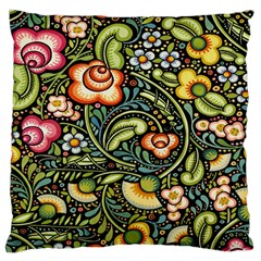 Bohemia Floral Pattern Large Cushion Case (one Side) by BangZart