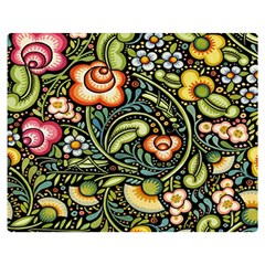 Bohemia Floral Pattern Double Sided Flano Blanket (medium)  by BangZart