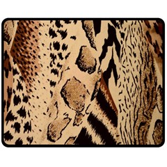 Animal Fabric Patterns Fleece Blanket (medium)  by BangZart