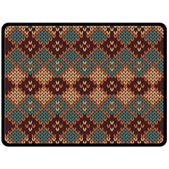 Knitted Pattern Fleece Blanket (large)  by BangZart