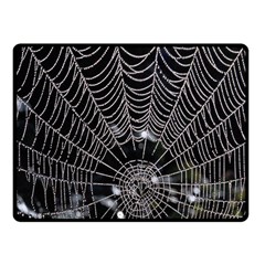 Spider Web Wallpaper 14 Fleece Blanket (small) by BangZart