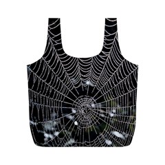 Spider Web Wallpaper 14 Full Print Recycle Bags (m)  by BangZart