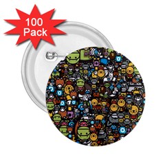 Many Funny Animals 2 25  Buttons (100 Pack)  by BangZart