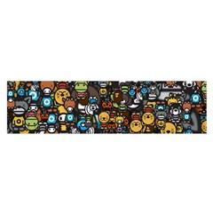 Many Funny Animals Satin Scarf (oblong) by BangZart