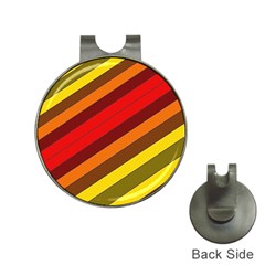 Abstract Bright Stripes Hat Clips With Golf Markers by BangZart