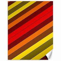 Abstract Bright Stripes Canvas 18  X 24  