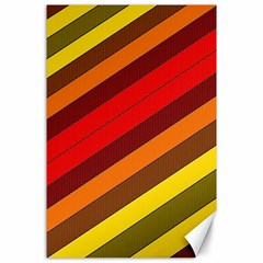 Abstract Bright Stripes Canvas 24  X 36  by BangZart