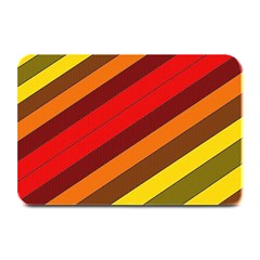 Abstract Bright Stripes Plate Mats by BangZart