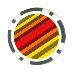 Abstract Bright Stripes Poker Chip Card Guard by BangZart